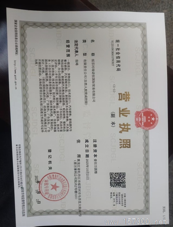 汽車外貿(mào)員 招聘4人